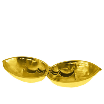 Notenkraker 12x9x7.3 cm goud zwart