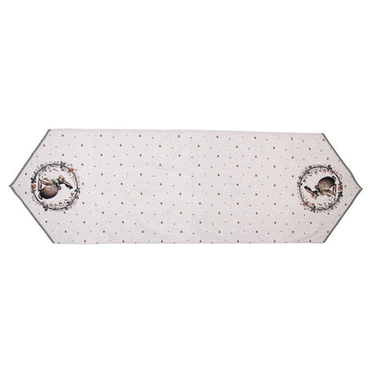Table Runner 50x160 cm Beige Cotton