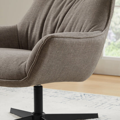 Fauteuil structuurstof taupe 85x83x103 cm