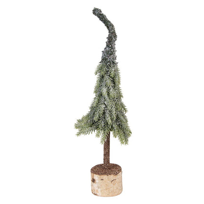 Mini Artificial Christmas Tree Ø 13x50 cm Green Wood