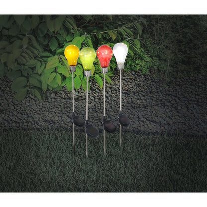 Solar grondspots set van 4 stuks 76 cm rood groen geel