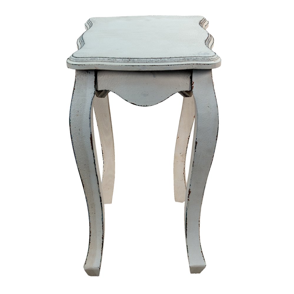 Bijzettafel 52x35x58 cm wit hout