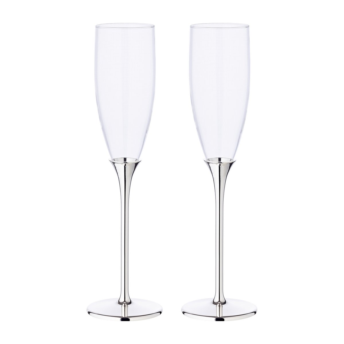 Champagnefluiten 2 stuks zink 27 cm
