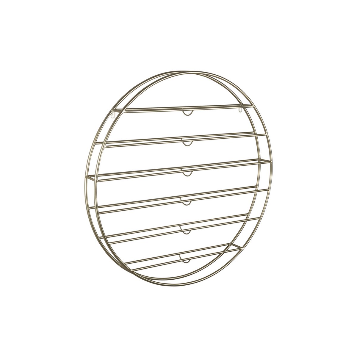 Wijnrek 80 cm rond ijzer goud