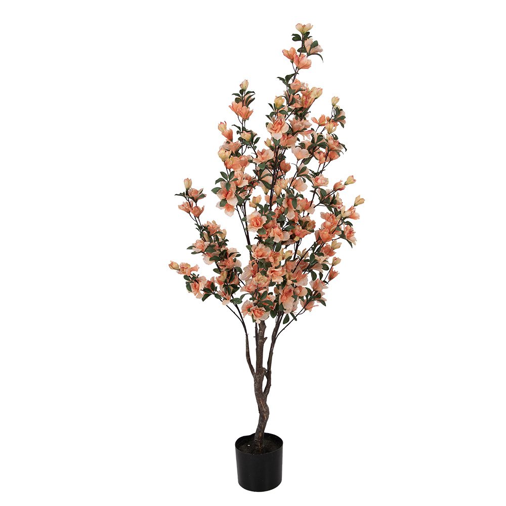 Kunstboom 135 cm oranje kunststof