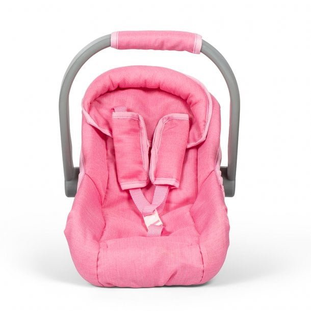 Poppenautostoel roze