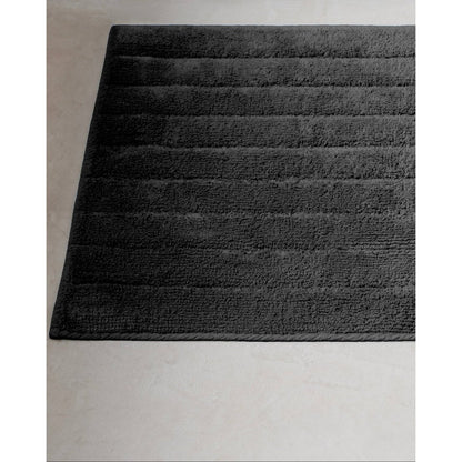 Badmat 50x60 cm donkergrijs katoen