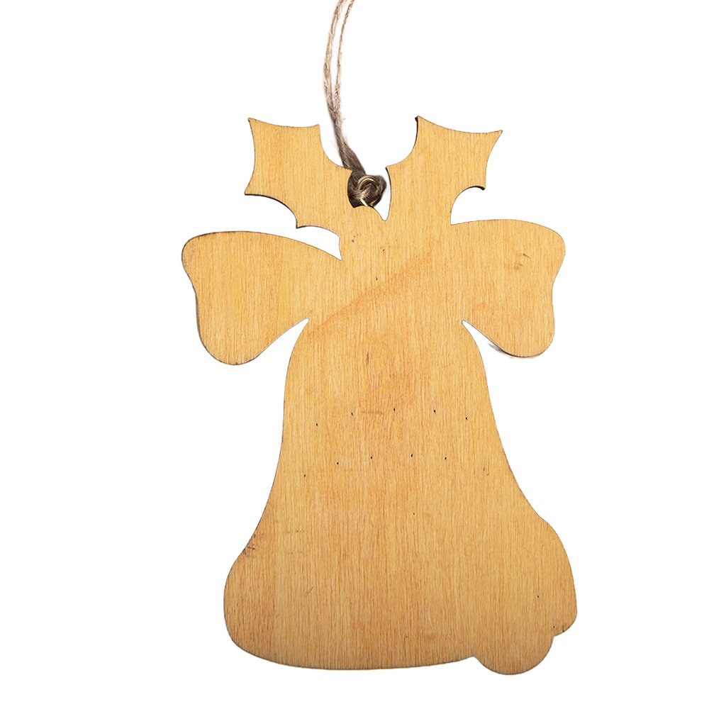 Kersthanger Bel Geel Hout