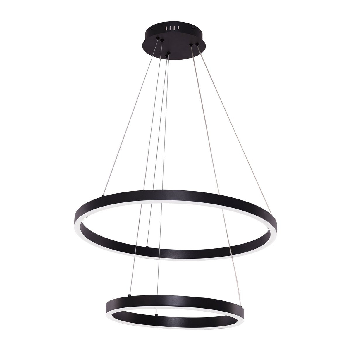 Hanglamp Neo Black 2 ringen 40 60 cm LED