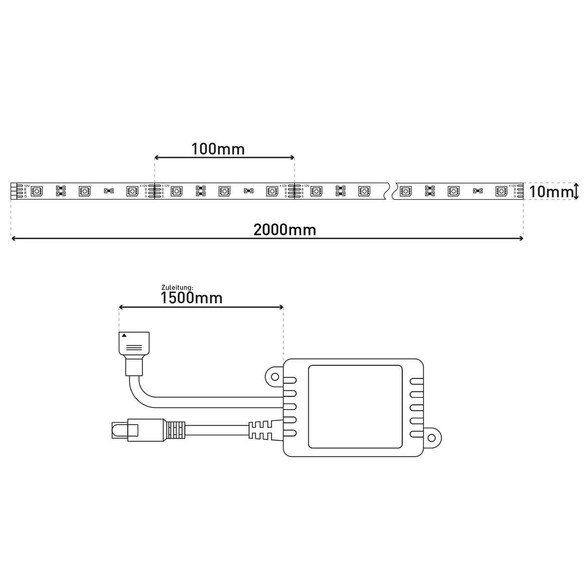 LED strip inside