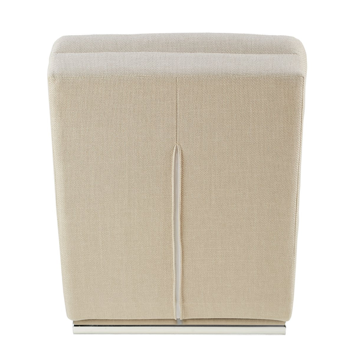 Chaise longue 170x60x82 cm beige structuurstof