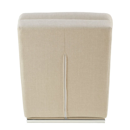 Chaise longue 170x60x82 cm beige structuurstof