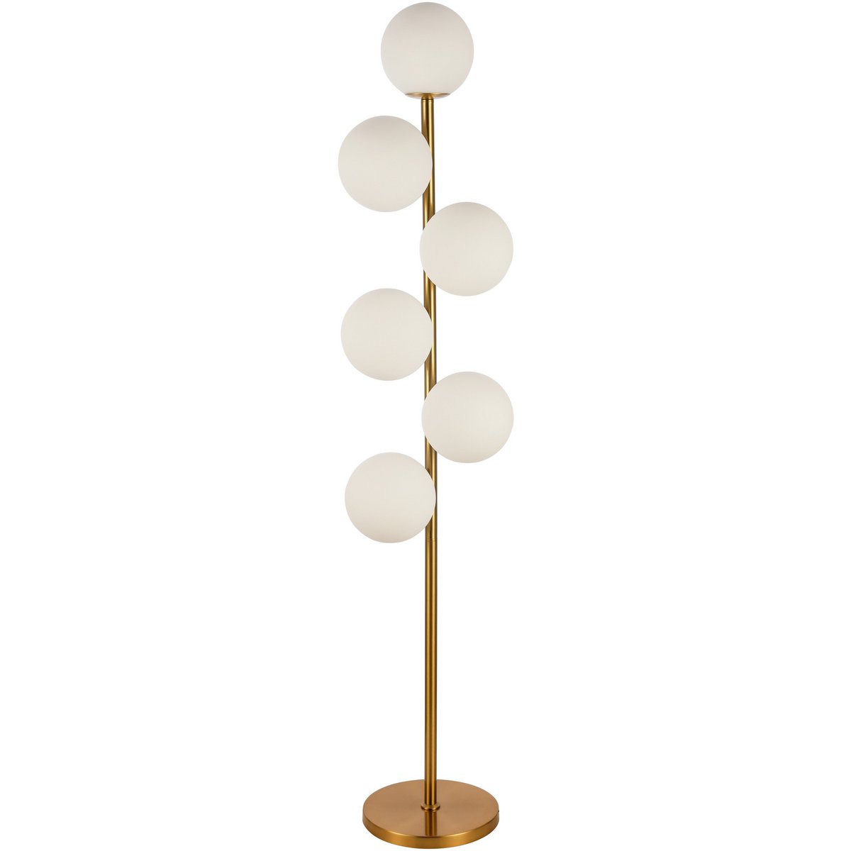 Vloerlamp Jenna White Gold Moderne Elegante Staande Lamp