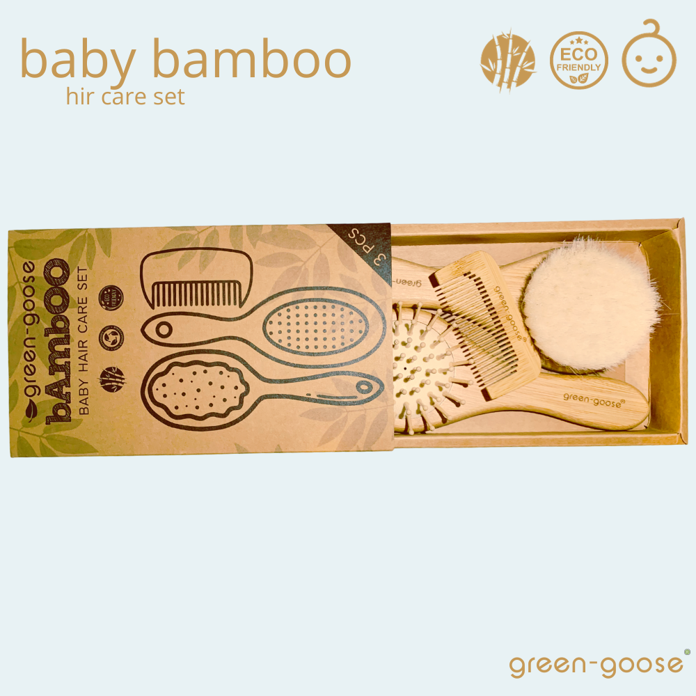 baby haarverzorgingspakket bamboe 3 delig