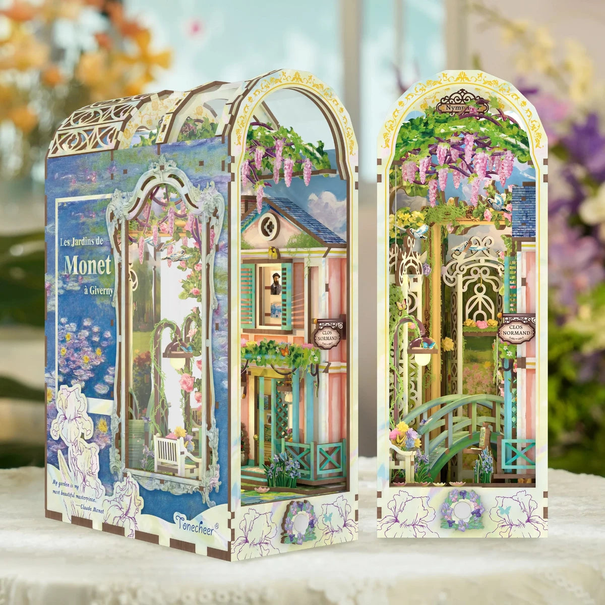 DIY Book Nook Giverny Garden 19x9.8x26.9 cm hout