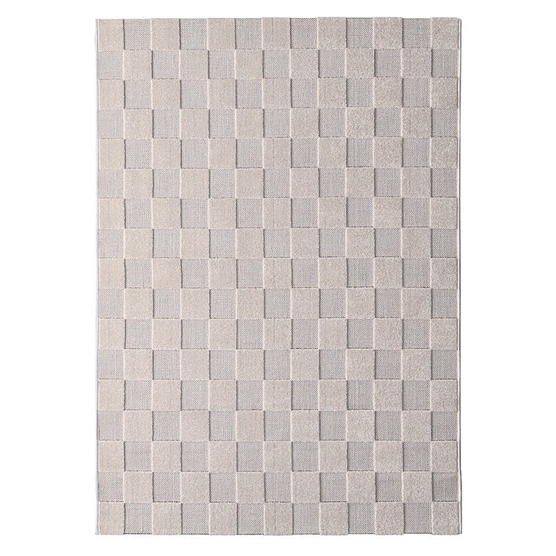 Vloerkleed 160x230 cm beige dambord