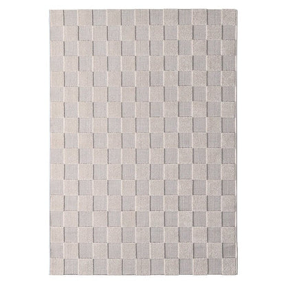 Vloerkleed 160x230 cm beige dambord