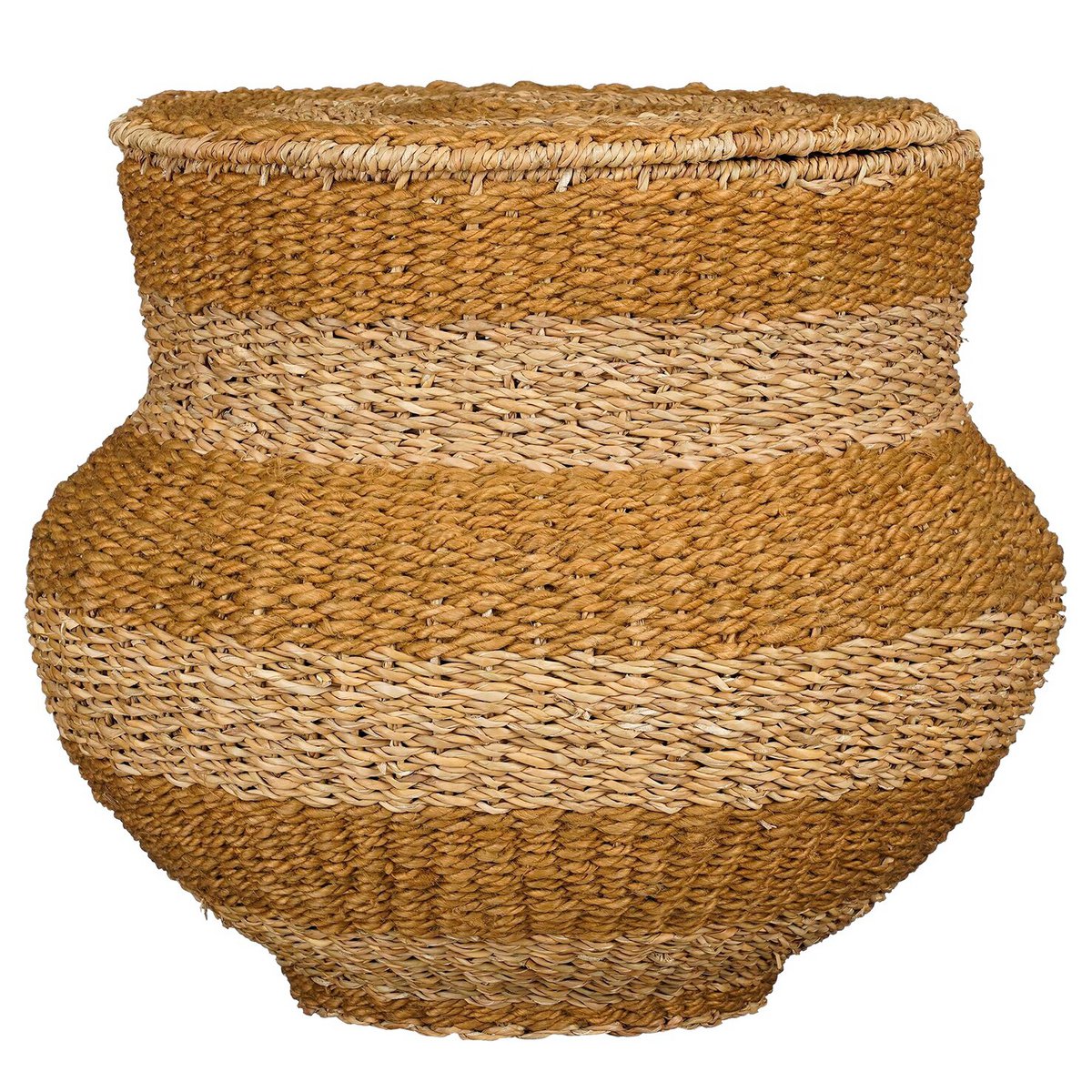 Opbergmand jute 55x55x48 cm geel