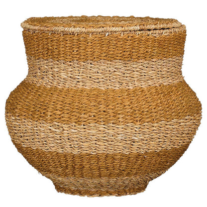 Opbergmand jute 55x55x48 cm geel