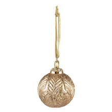Christmas bauble Ø 7 cm Gold-coloured Glass Christmas decoration
