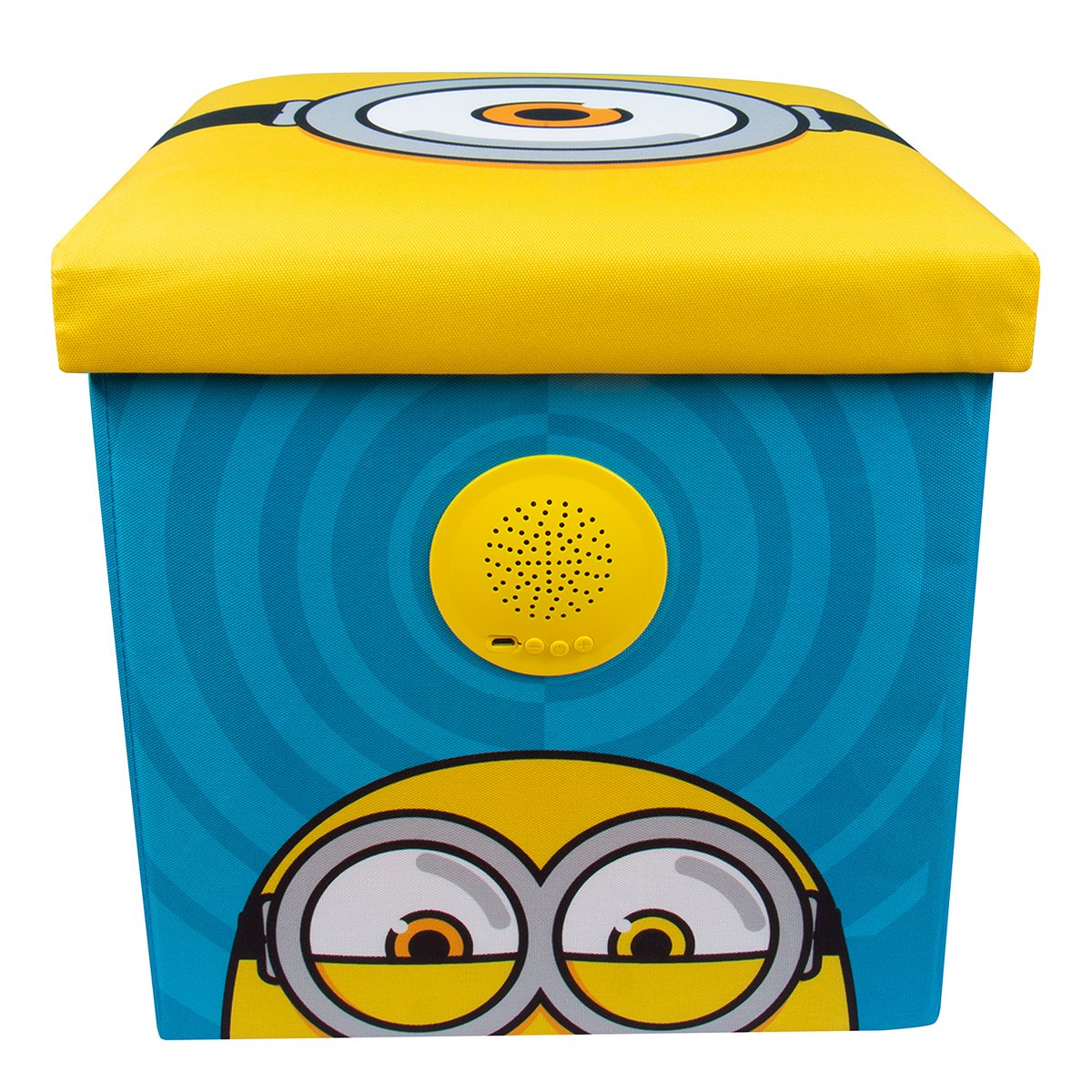 Minions klankkast met opbergruimte en speaker geel