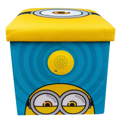 Minions klankkast met opbergruimte en speaker geel