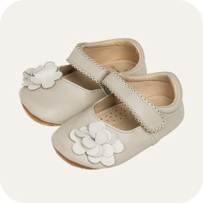Babyschoenen lamsleer klittenband barefoot