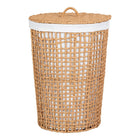 Wasmand papier ø42x56 cm lichtbruin wit