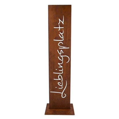Favorite place sign garden | Rust decoration