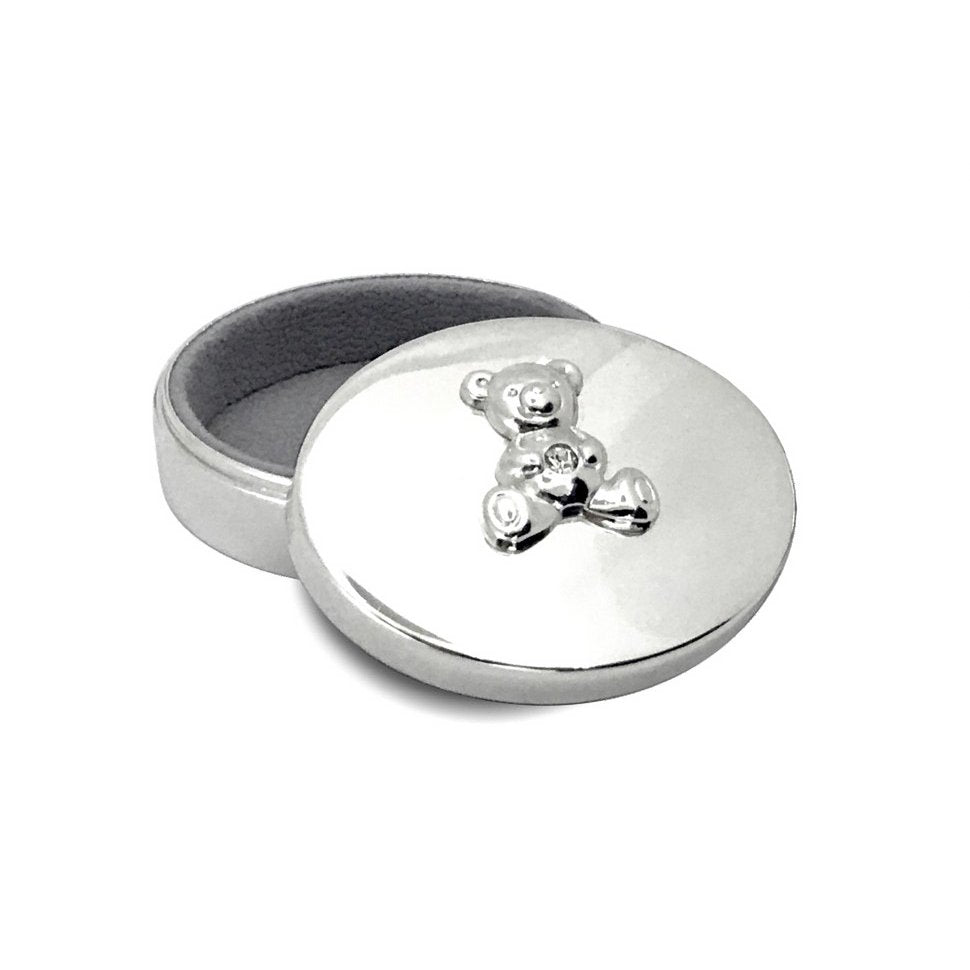 Silver bear tooth fairy box