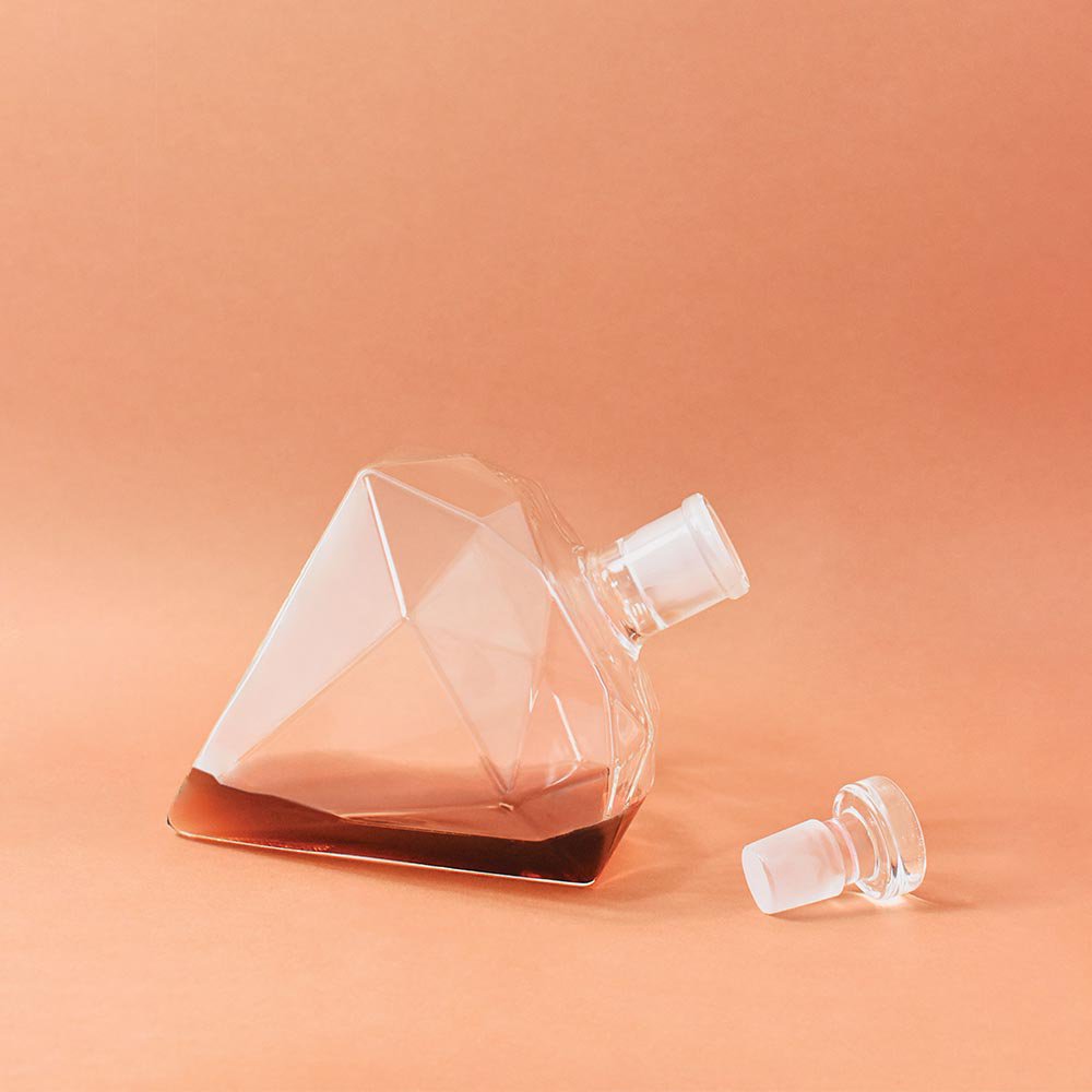 Diamant karaf glas