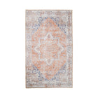 Vloerkleed 160x230 cm blauw oranje chenille polyester
