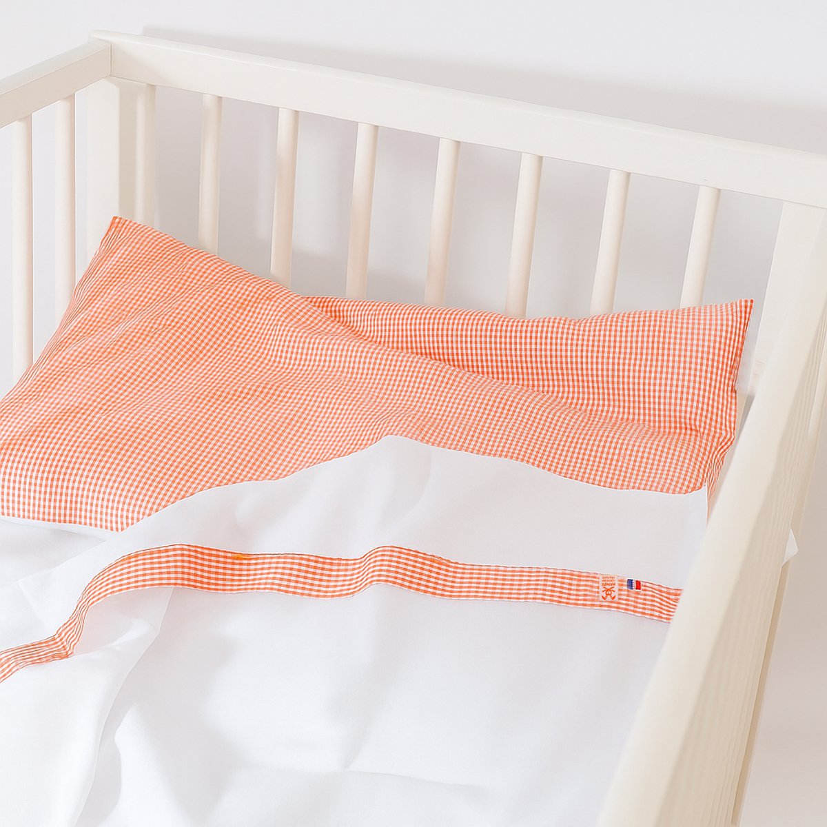 Babylaken 80x110 cm biologisch katoen wit