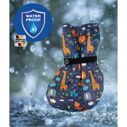 Voetbescherming baby fleece waterdicht jungle