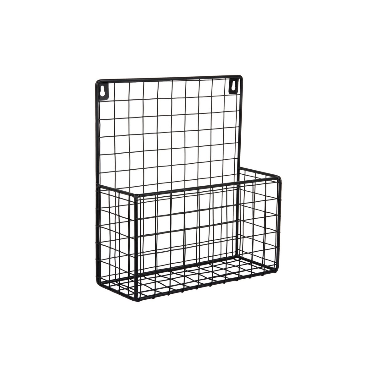 Tijdschriftenrek staal zwart 27x10x30 cm
