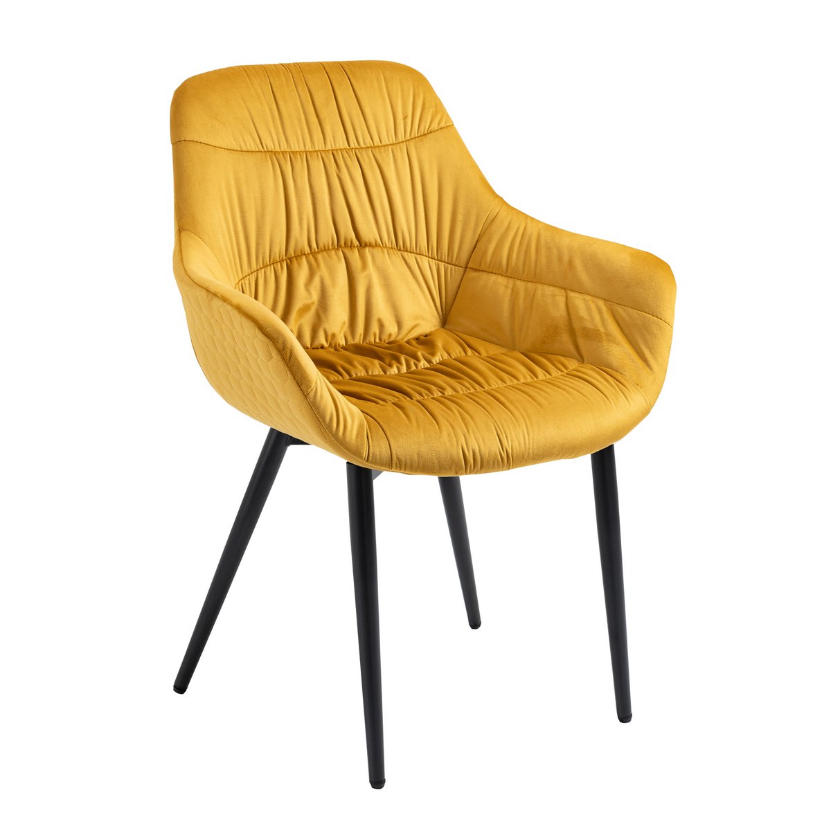 Eettafel set 180x90 cm massief acaciahout 4 fluwelen stoelen