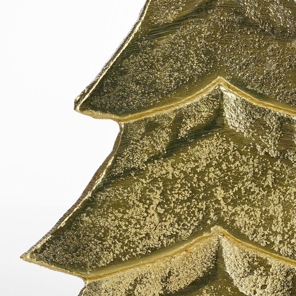 Kerstboom decoratie 32 cm aluminium goud marmer