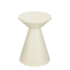 Jim Side Table - H45 x Ø31 cm - Iron - Off-white