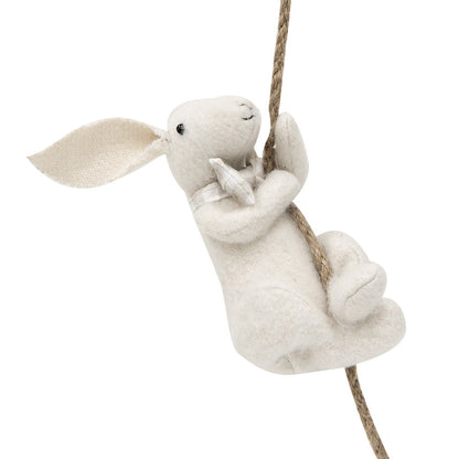 Knuffelkonijn 8x9x16/50 cm wit synthetisch
