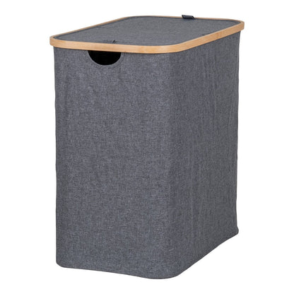 Wasmand 54x33x54 cm donkergrijs bamboe