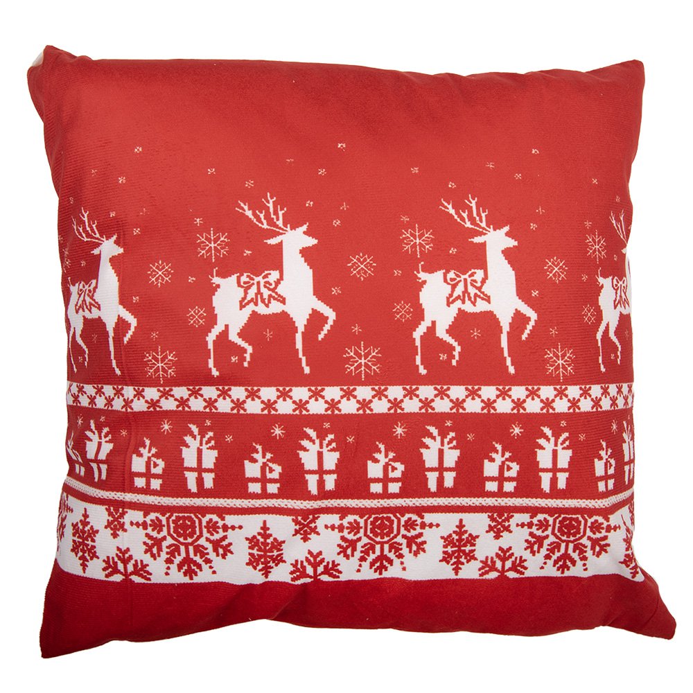 Kussenhoes 45x45 cm rood polyester