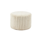 Kruk 55 cm pluche corduroy beige