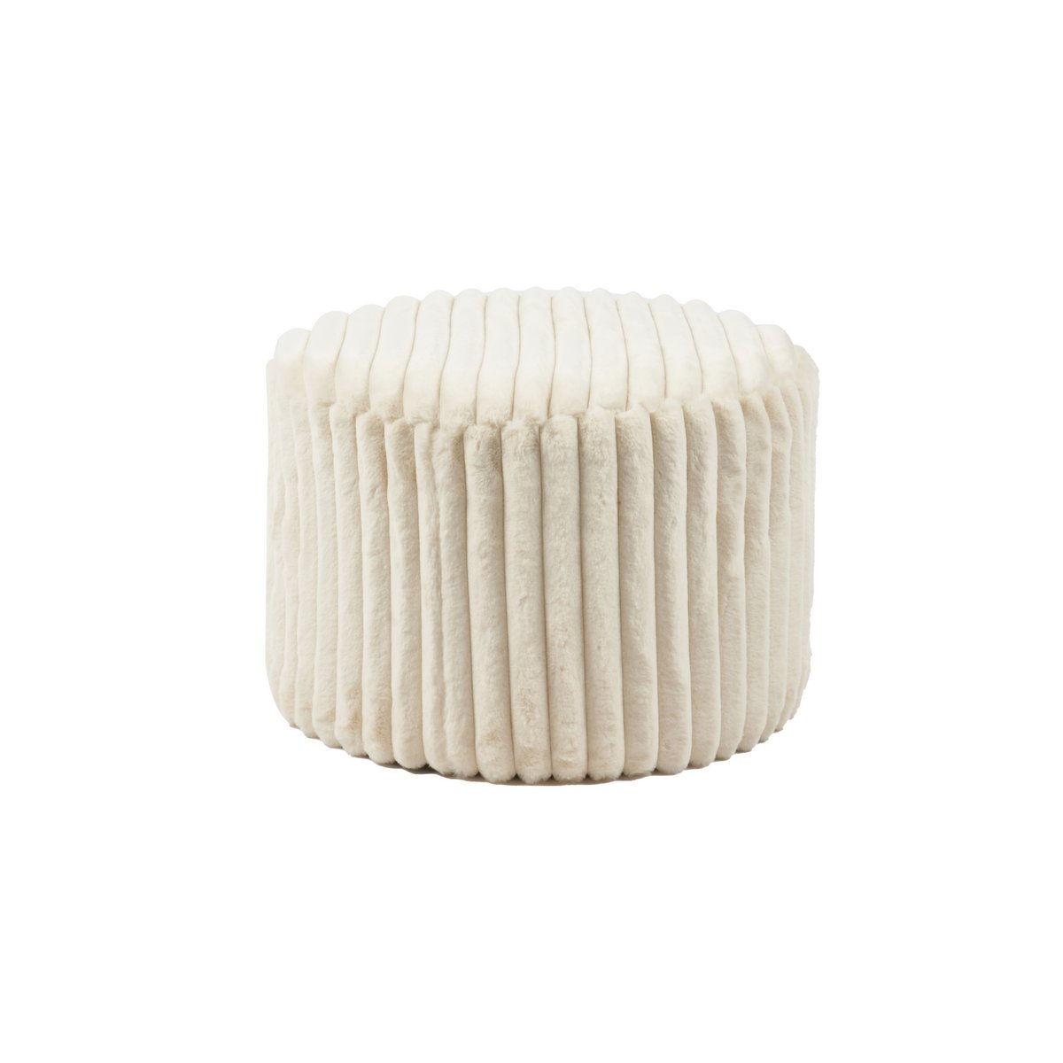 Kruk 55 cm pluche corduroy beige