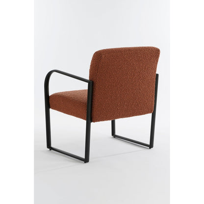 Symon Fauteuil Terra Bouclé Zitting Metalen Frame Comfort