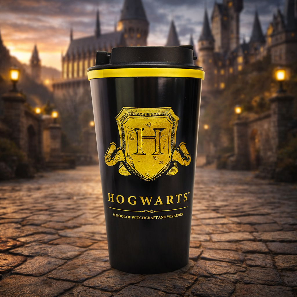 Thermokoffiemok Harry Potter 450ml zwart geel