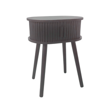 Side Table / Nightstand - Black - MDF - 40x30x53cm