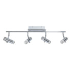 Plafondlamp Garda 66 cm chroom metaal acryl