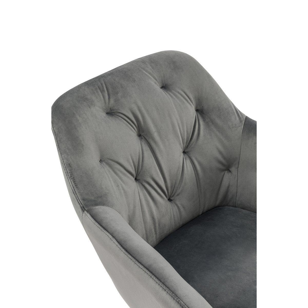Fauteuil grijs fluweel