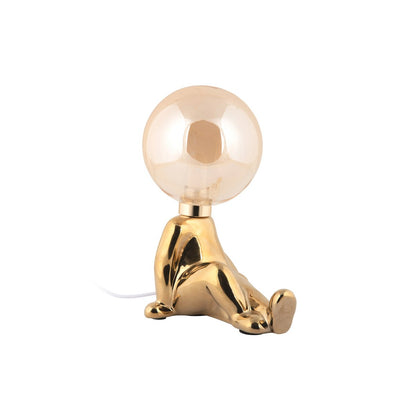 Tafellamp keramiek goud 12x17x23 cm