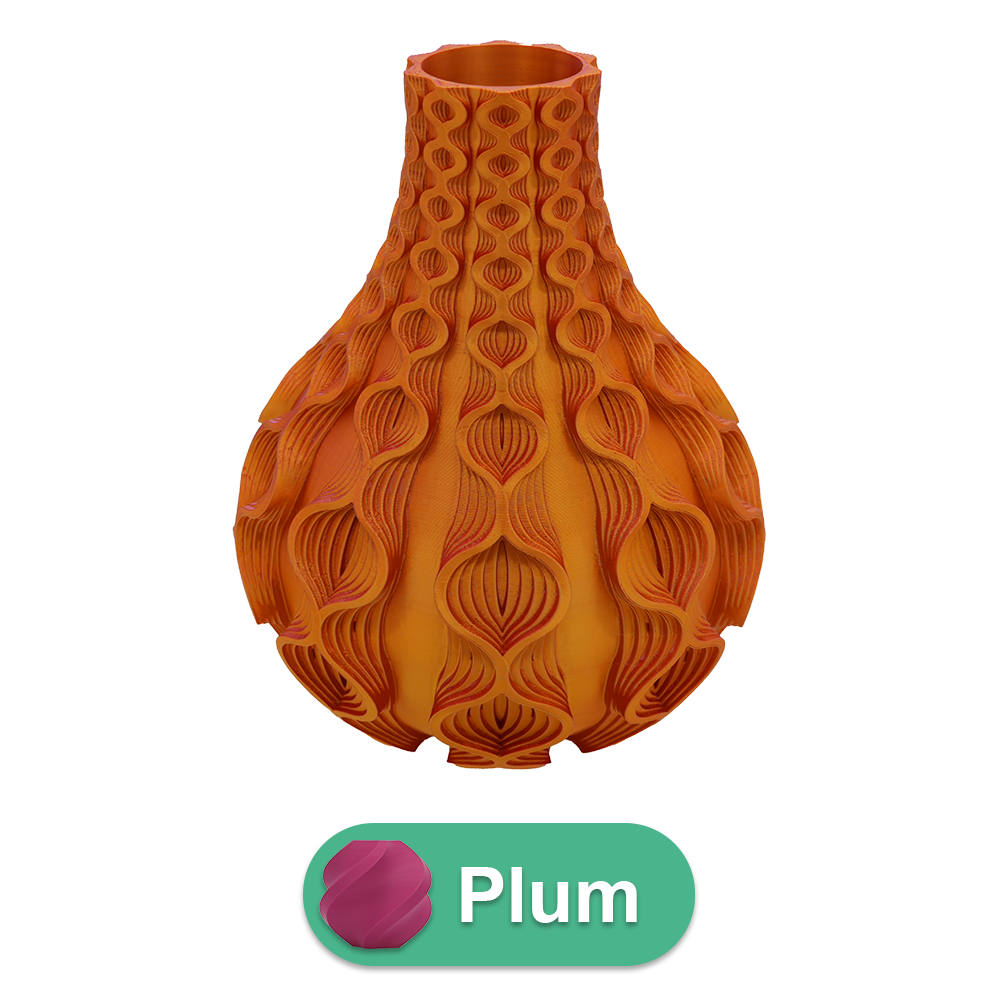 3D vaas Coral PLA 20-34 cm